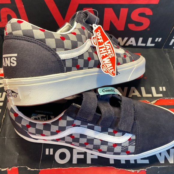 Vans Men's 4/Women's 5.5 Comfycush Old Skool Autism Hearts Asphalt VN0A7Q9A109 - Picture 3 of 14